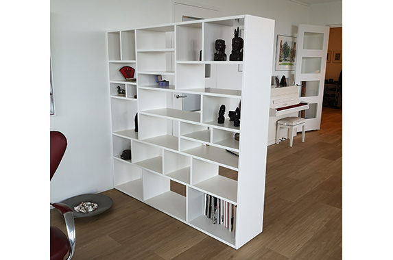 Roomdivider boekenkast uitstalkast design